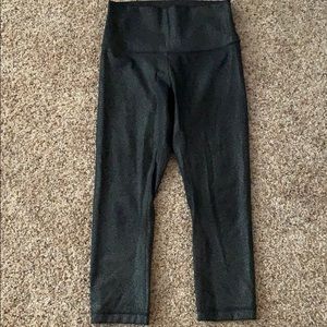 Lululemon metallic Capri length